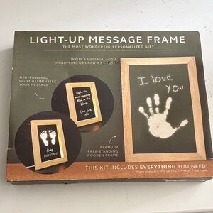 Light-Up Message Frame with Wooden Finish